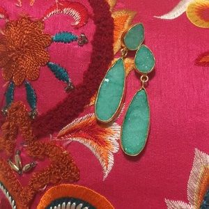 Anthropologie druzy dangle earrings